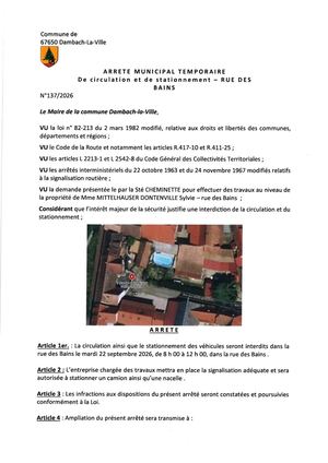 Arrêté 137 2026