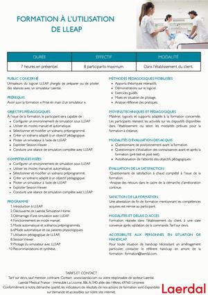 FORMATION A L'UTILISATION DE LLEAP