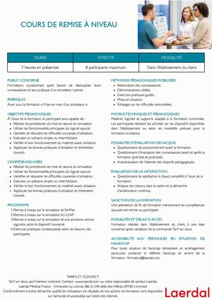 FLYER COURS DE REMISE A NIVEAU