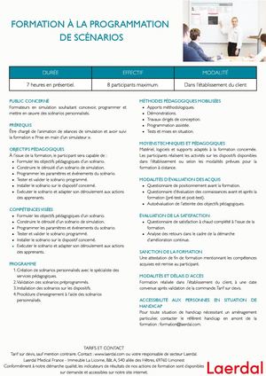 FLYER FORMATION A LA PROGRAMMATION DE SCENARIOS
