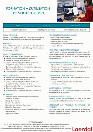 FORMATION À L’UTILISATION DE SIMCAPTURE PRO