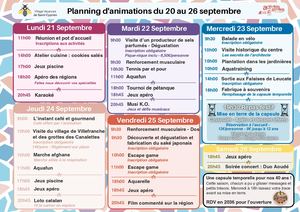 21 Au 26 Septemnbre