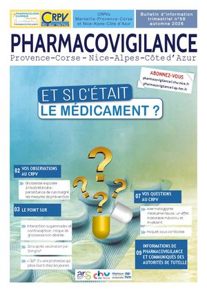 Pharmacovigilance 58 - Automne 2026