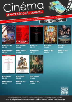 Cinéma Octobre 2026
