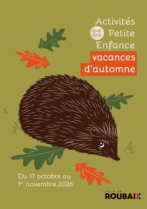Activités 0/6 ans - Vacances automne 2026
