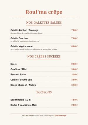 Brunch des Foodbikes - La Carte