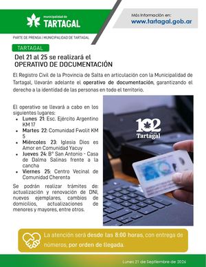 Partes de Prensa - 21/09/2026