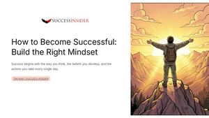 How To Become Successful Build The Right Mindset Tim Han Pptx
