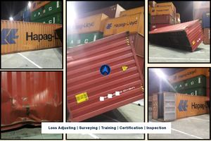Collapsed Container Damage Survey At The Terminal
