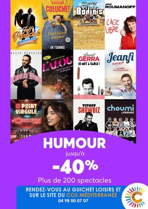 Récapitulatif Offres Opération Promotionnelle Humour Du 16 Au 27 Septembre 2026