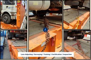 Chain Lashing Inspection For Heavy Vehicle Transport