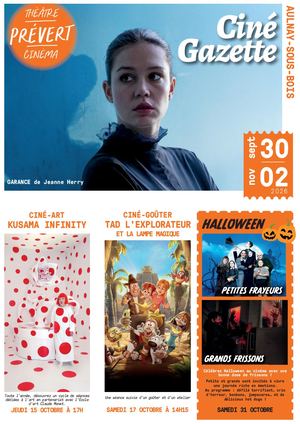 Ciné gazette du 30 septembre au 2 novembre 2026