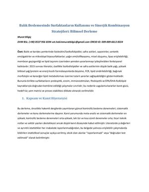 Balık Surfaktan Derleme