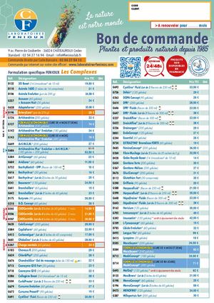 Bon De Commande Fenioux France Aout 2026 Modifiable