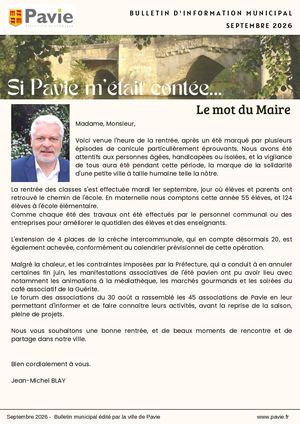 2026 Numéro Septembre