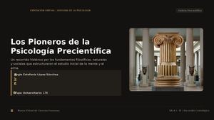Museo Virtual Los Pioneros De La Psicología Precientífica