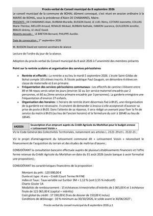 PV De Conseil Du 08 09 2026