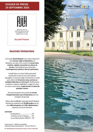 Dossier de Presse 2026 Daniel Moquet Journée Presse AJJH