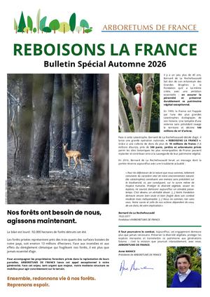 Bulletin Special REBOISONS LA FRANCE
