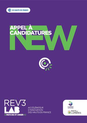 Appel à candidatures REV3 LAB x Pays de ST-Omer