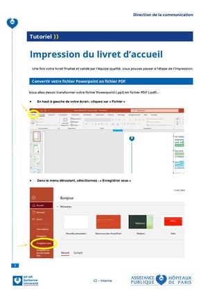 Tutoriel Livret d'accueil