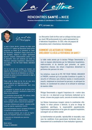 Lettre N°9 Retours D'expériences Des Acteurs De Terrain