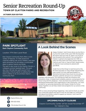 Oct Senior Newsletter