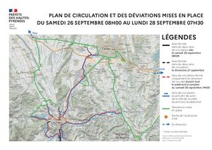 Le pape Léon XIV à Lourdes : carte circulation