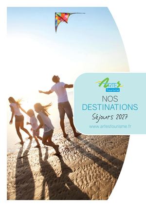 Catalogue ARTES Tourisme - Nos Destinations 2027