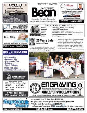 Weekly Bean September 22 2026