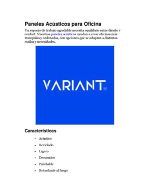 Paneles Acústicos Para Oficina