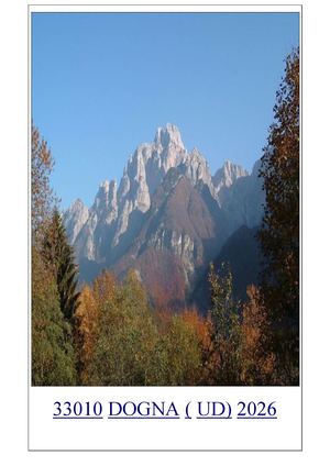 ITALIA ( I ) " FRIULI VENEZIA GIULIA " Dogna 2026 Catalogo Generale Elenco Offerte Immobiliari 2026
