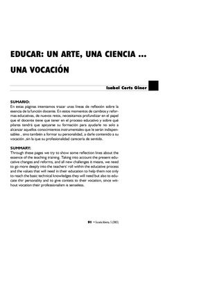 EL ARTE DE EDUCAR
