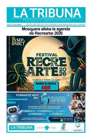 Diario 21 De Septiembre De 2026 Edición 2405