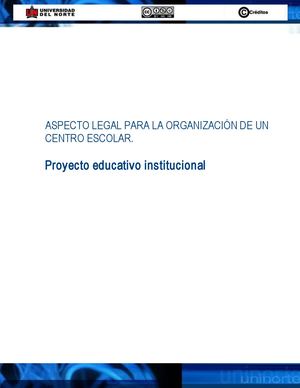 Proyecto Educativo Institucional