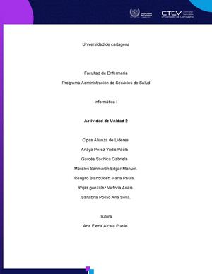 Infor U2 Actividad