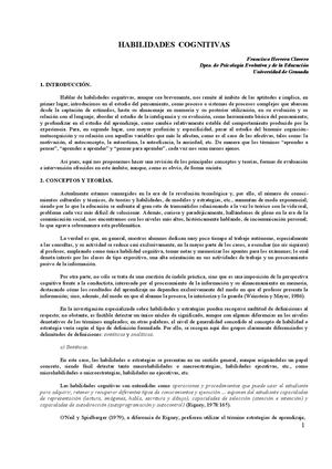 Inicio Tema Habilidades Cognitivas