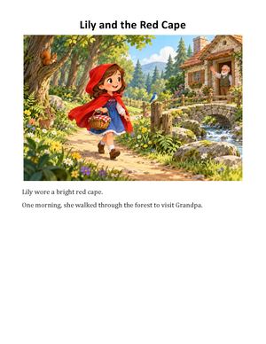 Lily And The Red Cape