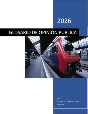 Glosario de Opinión Pública