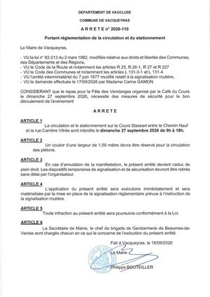 Arrêté Cours Stassart 27 Sept