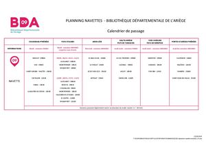 Calendrier Navette New2026 Vf