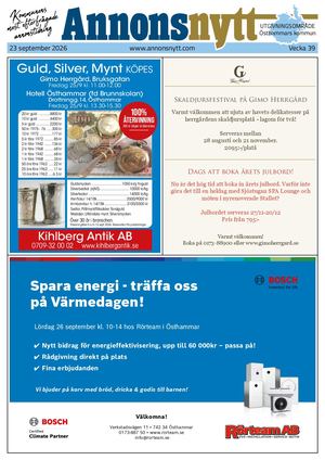 Annonsnytt V39 2026