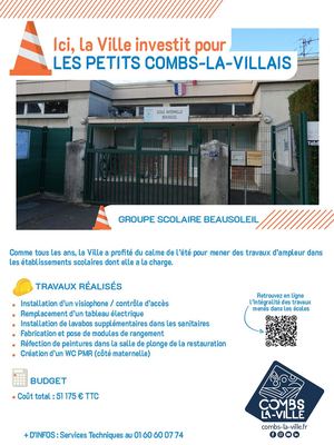 Travaux écoles 2026