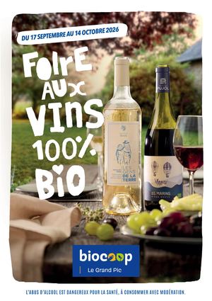 Foire aux Vins Biocoop Le Grand Pic 2026
