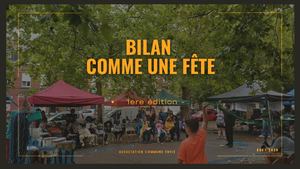 Bilan benevole Comme Une Fête