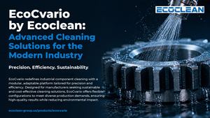 Eco Cvario By Ecoclean Advanced Cleaning Solutions For The Modern Industry