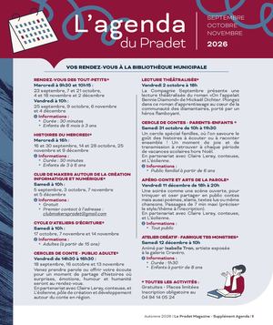 Agenda Pradet Mag - Automne 2026