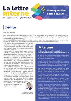 Maquette Lettre Interne N°15 Août Septembre 2026