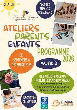 Flyer Ateliers Parent Enfant Acte 3 2026