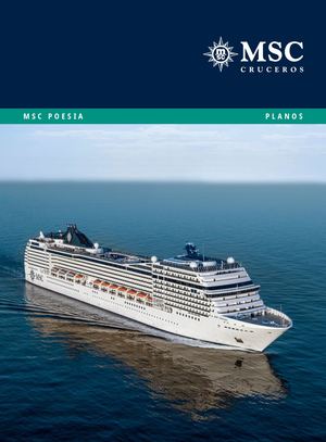 Planos de cubierta del MSC Poesia